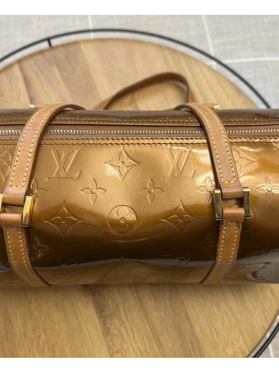 Louis Vuitton Handbags - Louis Vuitton Bronze Papillon Tan/Brown Bedford Vernis Patent Monogram Bag